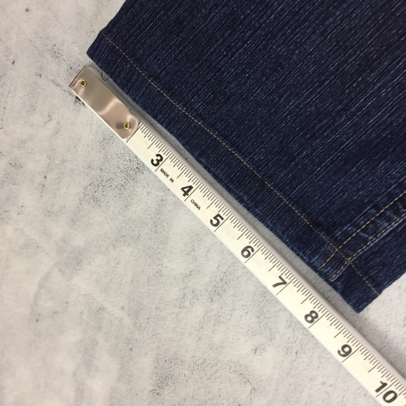 JD Collection Jeans Womens 33 Short Dark Wash Bootcut Mid Rise *Altered* - Picture 11 of 12